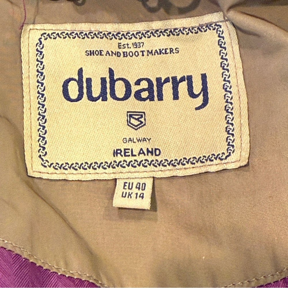 Dubarry of Ireland Keyes Parka Down Filled Faux Fur Collar Coat Women’s US 10 - Picture 15 of 16